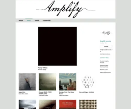 Amplifyrecords.net(Amplify Records) Screenshot