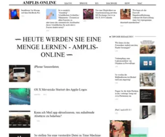 Amplis-Online.com(Heute werden Sie eine Menge lernen) Screenshot