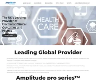 Amplitude-Clinical.com(Amplitude PROMs Clinical Outcomes PREMs Virtual Follow Up) Screenshot