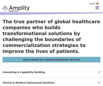 Amplity.com(Transformational Solutions Partner for Global Healthcare) Screenshot