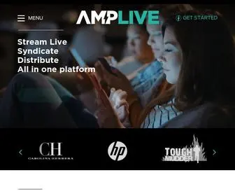 AMP.live(Live Stream Distribution & Audience Development) Screenshot