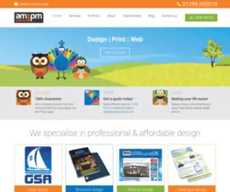 AmpmGraphics.com(Web design Stoke) Screenshot