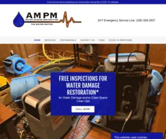 Ampmwaterdr.com(AM PM Water Damage Restoration) Screenshot