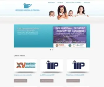AMP.org.mx(Asociación Mexicana de Pediatría) Screenshot