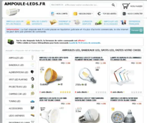 Ampoule-Leds.fr(On aime dans cette ampoule à led) Screenshot
