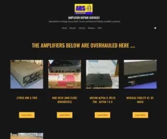 Amprepairservices.co.uk(Amplifier Repair Services) Screenshot