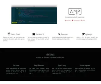 AMP.rs(A complete text editor for your terminal) Screenshot