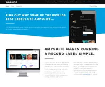 Ampsuite.com(Music Royalty Accounting) Screenshot