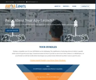 Amqaexperts.com(Best Software Testing Company) Screenshot