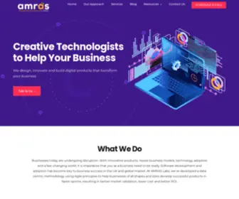 Amraslabs.com(Product Development Company) Screenshot