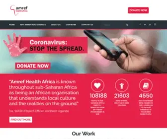 Amrefuk.org(Amref health africa) Screenshot