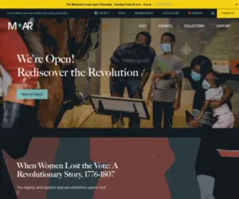 AmrevMuseum.org(Museum of the American Revolution) Screenshot