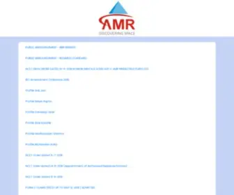 Amrinfrastructures.com(AMR Infrastructures Ltd) Screenshot