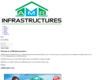 Amrinfrastructures.in(Amr infrastructures) Screenshot