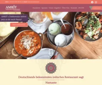 Amrit.de(Indisches Restaurant Berlin) Screenshot