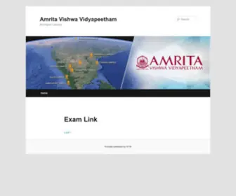 Amrita.ac.in(Amrita Vishwa Vidyapeetham) Screenshot