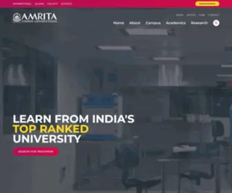 Amrita.edu(Amrita Vishwa Vidyapeetham) Screenshot