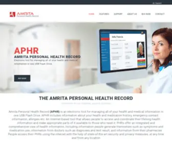 Amritaphr.com(Amrita Personal Health Record) Screenshot