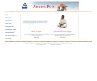 Amritapuja.org(Amrita Puja) Screenshot