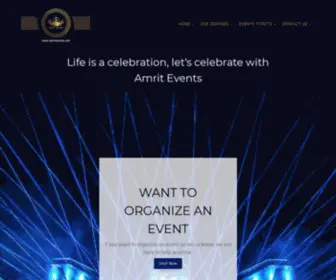 Amritevents.com(Amrit Events) Screenshot