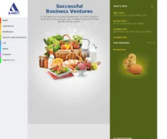 Amritgroup.net(Animal nutrition products in India) Screenshot