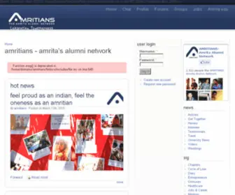 Amritians.net(Amrita's Alumni Network) Screenshot