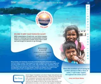 Amritsagar.ca(Sponsor a child for education and feeding as your assistance) Screenshot