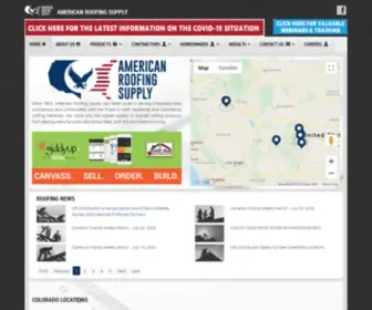 Amroofing.com(Roofing Materials & Building Products at AMERICAN ROOFING SUPPLY) Screenshot