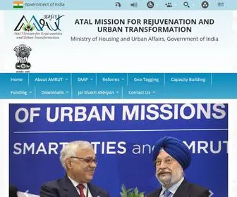 Amrut.gov.in(Atal Mission For Rejuvenation And Urban Transformation) Screenshot