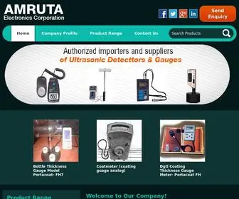 Amrutaelectronics.com(Digital Ultrasonic Thickness Gauge Thane) Screenshot