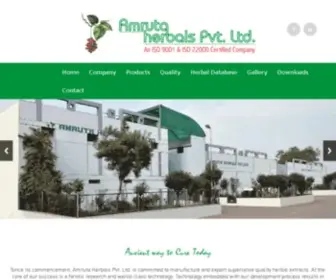 Amrutaherbals.com(Amruta Herbals Pvt) Screenshot