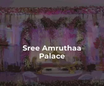 Amruthaapalace.com(Sree Amruthaa Palace) Screenshot