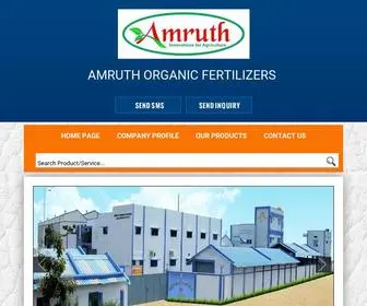 Amruthgroups.net(AMRUTH ORGANIC FERTILIZERS) Screenshot