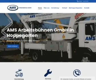 AMS-Arbeitsbuehnen.de(AMS Arbeitsbühnen GmbH in Hoppegarten) Screenshot