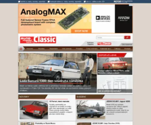 AMS-Classic.cz(Novinky, Testy, Reportáže ze světa aut) Screenshot
