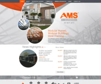 AMS-Group.com.au(Aussie Modular Solutions) Screenshot