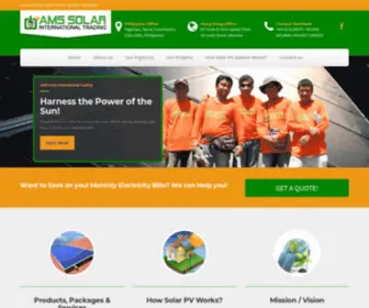 AMS-Solar.com(AMS Solar) Screenshot