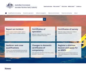 Amsa.gov.au(Australian Maritime Safety Authority) Screenshot