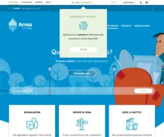 Amsa.it(Azienda Milanese Servizi Ambientali) Screenshot