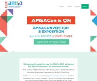 Amsaconvention.org(AMSA’s Annual Convention) Screenshot