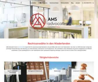 Amsadvocaten.de(Rechtsanwalt Niederlande) Screenshot