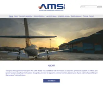 Amsaero.eu(Aerospace Management & Support) Screenshot