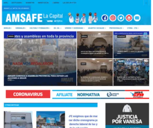 Amsafelacapital.org.ar(AMSAFE La Capital) Screenshot