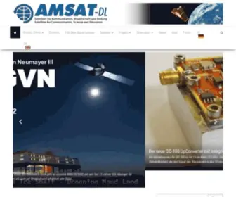 Amsat-DL.org(International Satellites for Communication) Screenshot