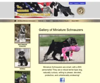 AMSC.us(To encourage and promote correct type in Miniature Schnauzers) Screenshot