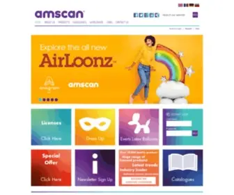 Amscan-Europe.com(Amscan Europe) Screenshot