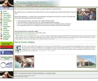 AmscheqDentistry.com(The American School of Equine Dentistry) Screenshot