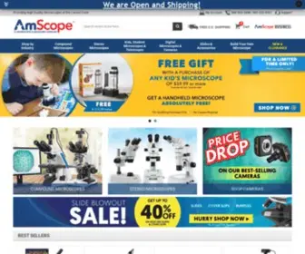 Amscope.com(Microscopes & Microscope Parts Store) Screenshot