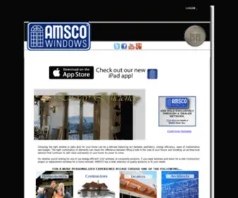 Amscowindows.net(New Construction Windows) Screenshot