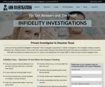 Amsinvestigations.com(AMS Investigations Inc) Screenshot